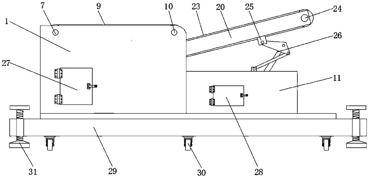 Conveying device with stacking function