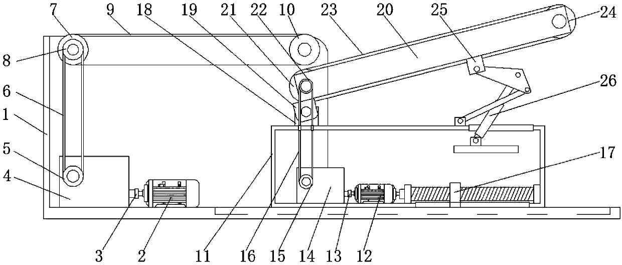 Conveying device with stacking function