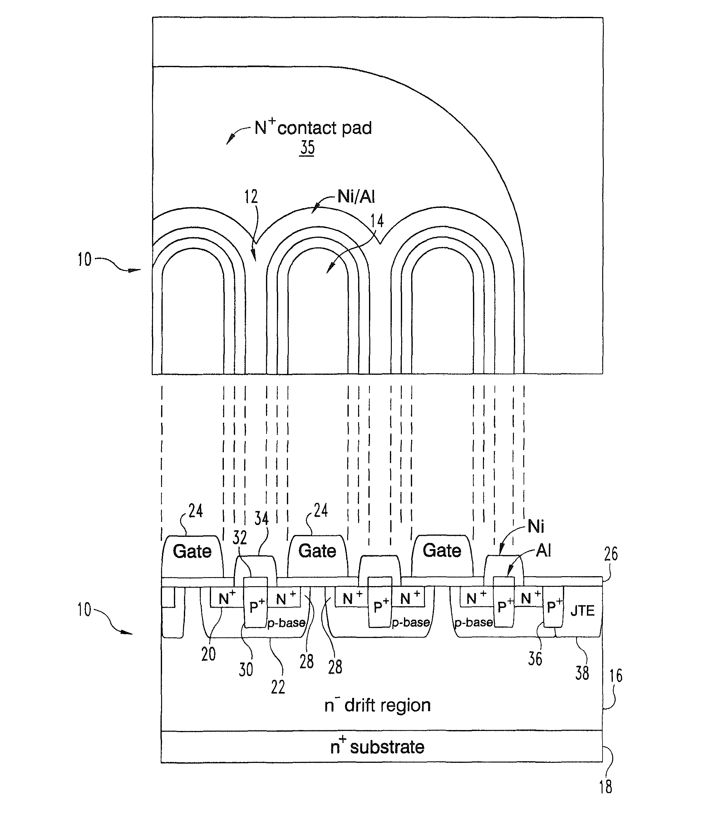 Short-channel silicon carbide power mosfet