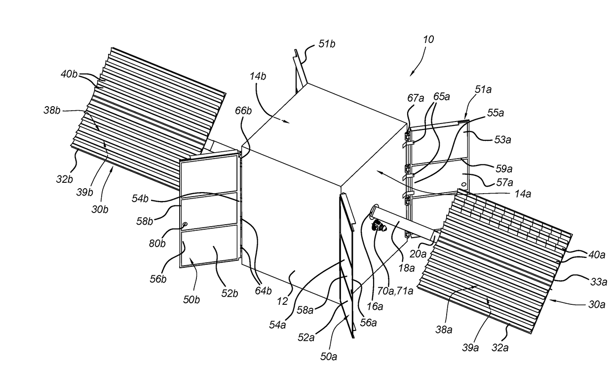 Solar Panel and Flexible Radiator for a Spacecraft