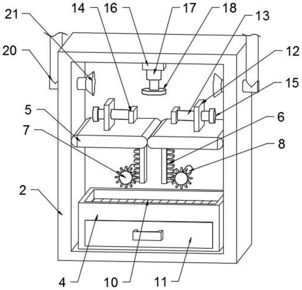 Nut machining device with waste recycling function