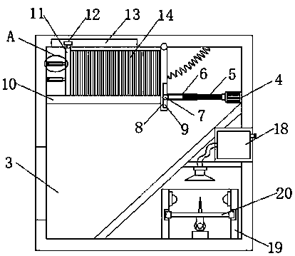 Blood type screening device used before blood donation