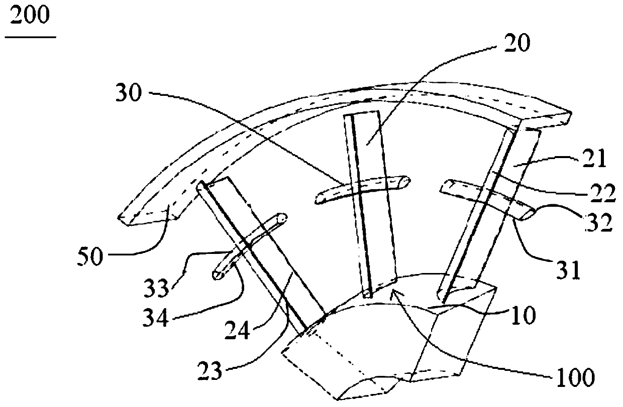 Combined impeller and compressor of gas turbine engine