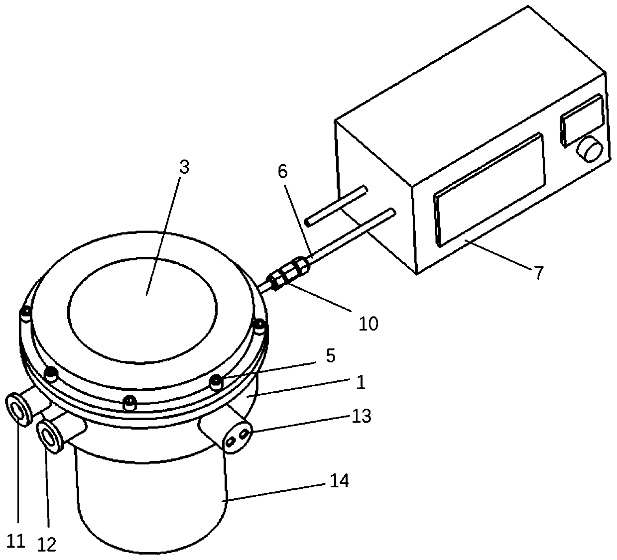 Human gamete rapid freezing and thawing visual environment cabin capable of maintaining atmospheric pressure air atmosphere