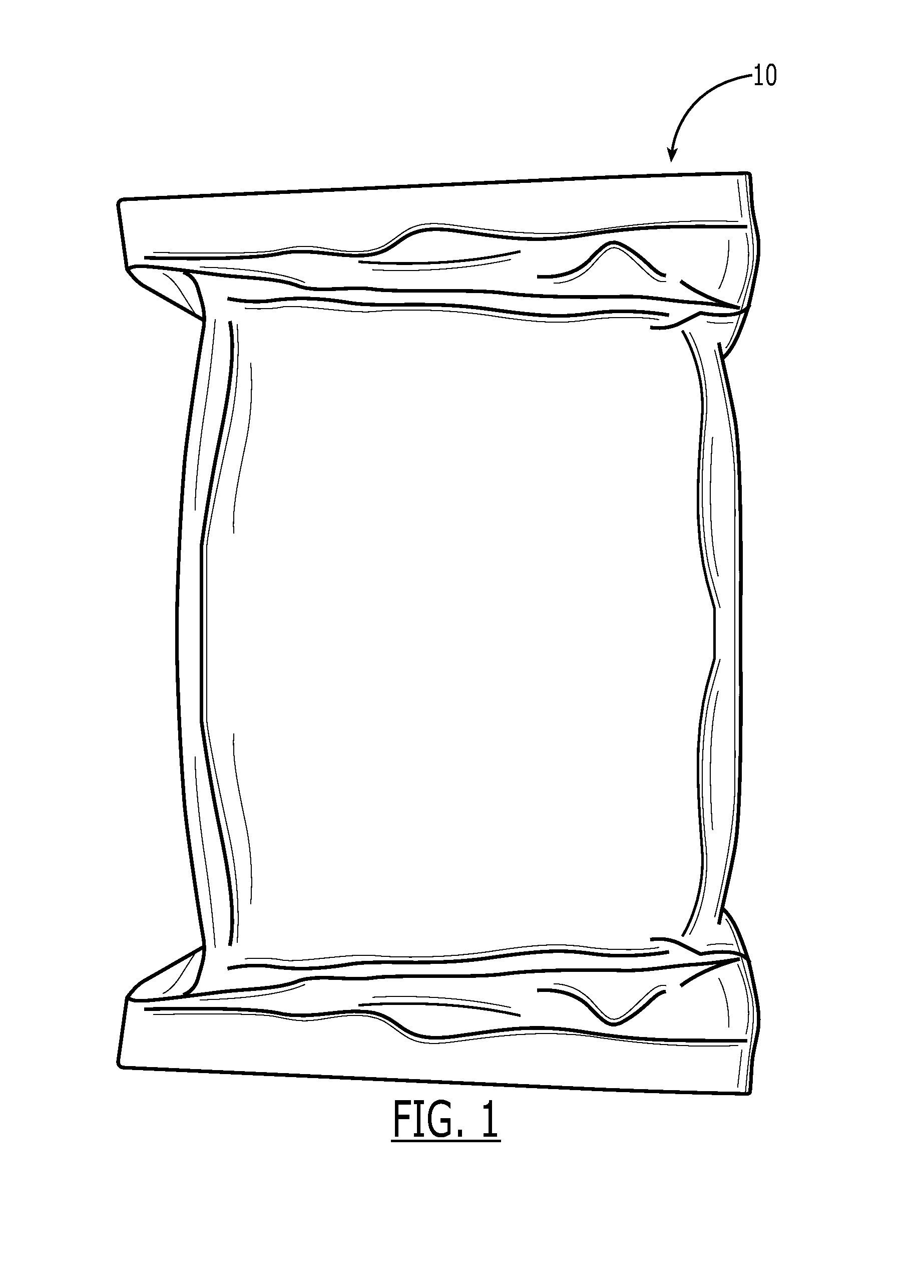 Container having self-contained heater material