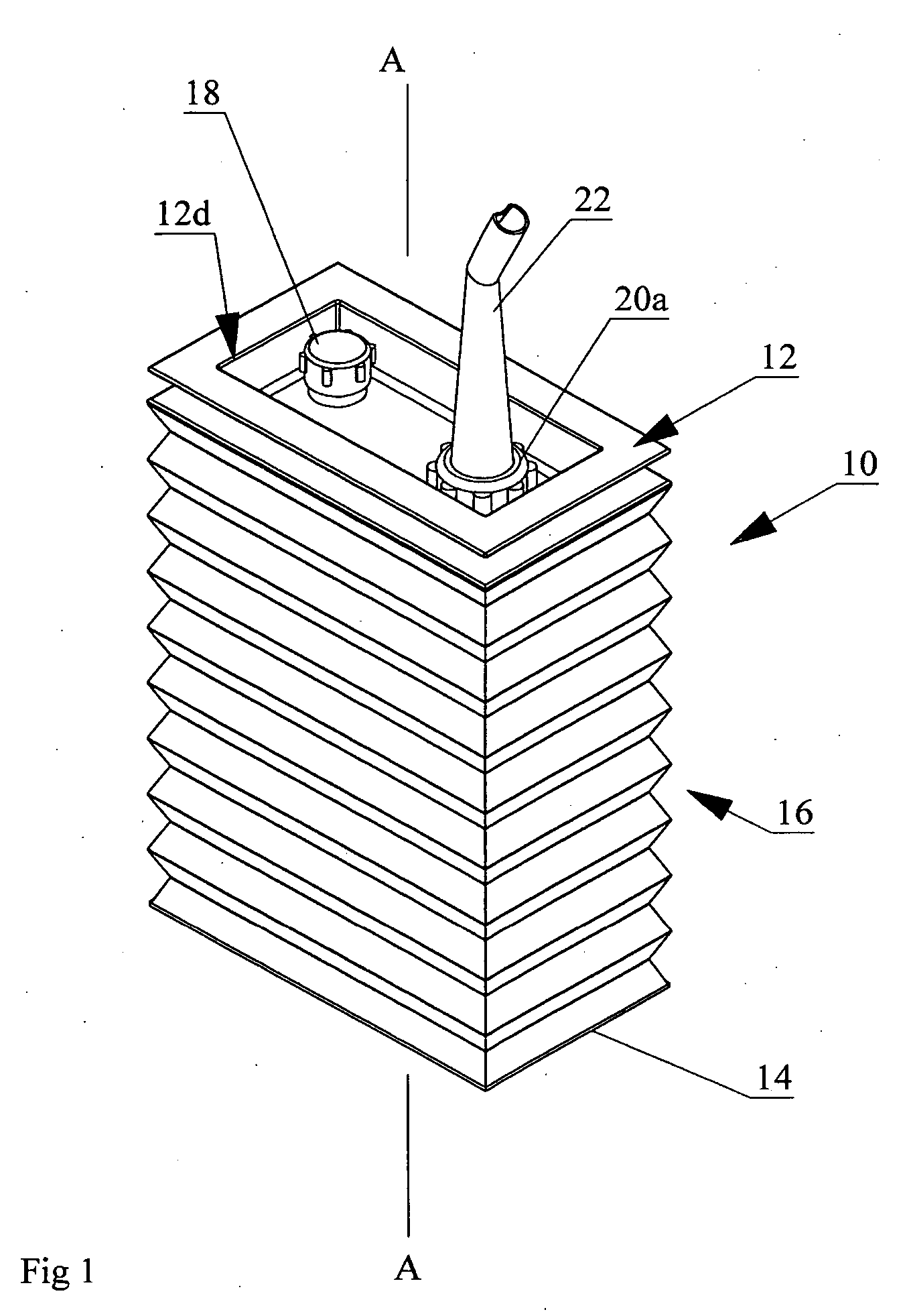 Portable collapsible container for liquids