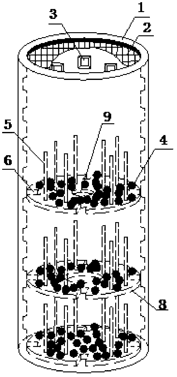 Seawater evaporator for light collecting solar seawater desalination device