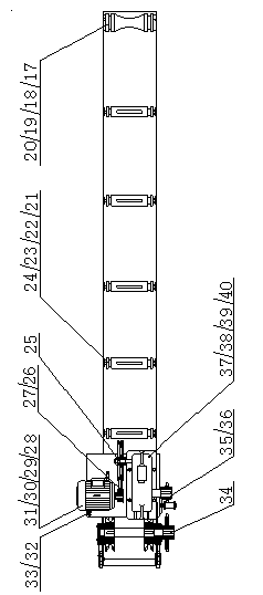 Novel horizontal chain-type slag remover