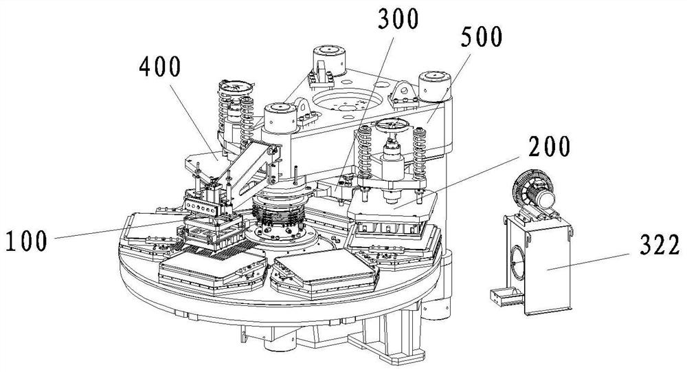 Forming mechanism of a brick pressing machine