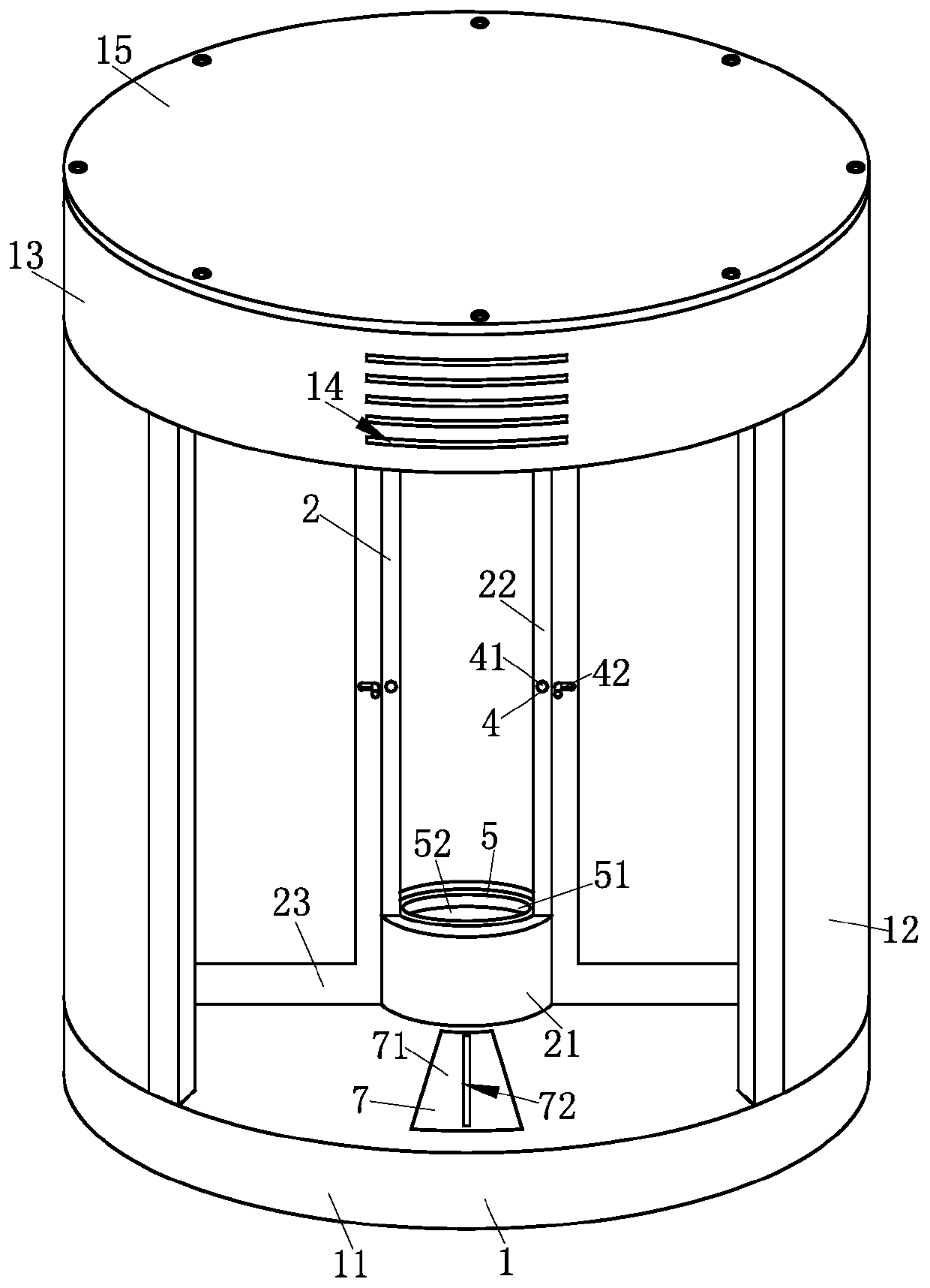 Revolving door capable of conveniently removing dust and limitable in position