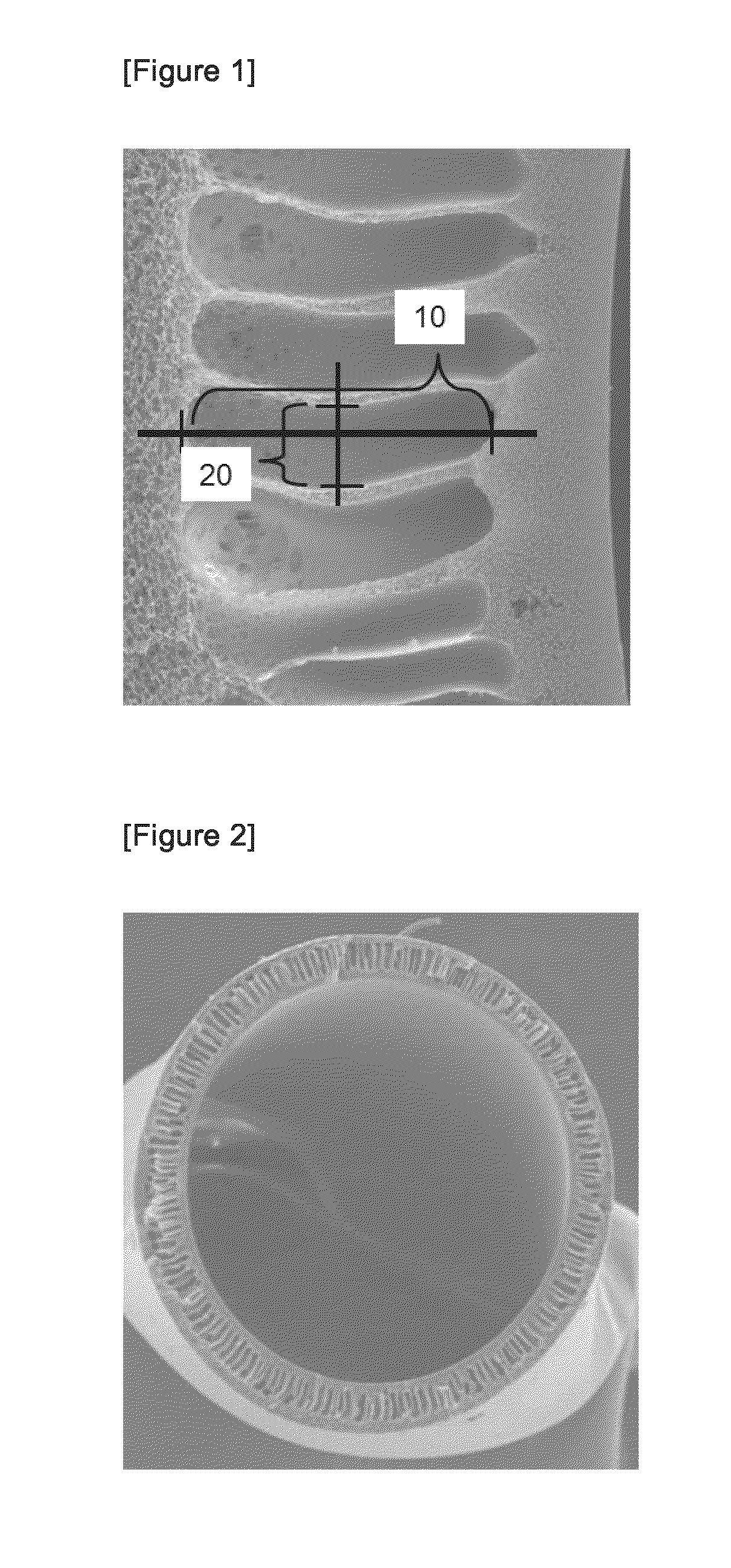 Water-vapor-permeable membrane, hollow-fiber membrane, and hollow-fiber membrane module