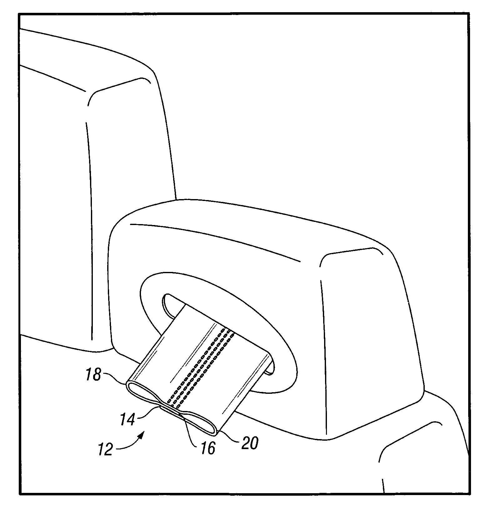 Ergonomic seatbelt for improved belt safety and comfort