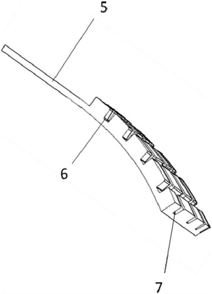 Die and method for molding composite material of semi-closed cavity gridding stressed-skin structure