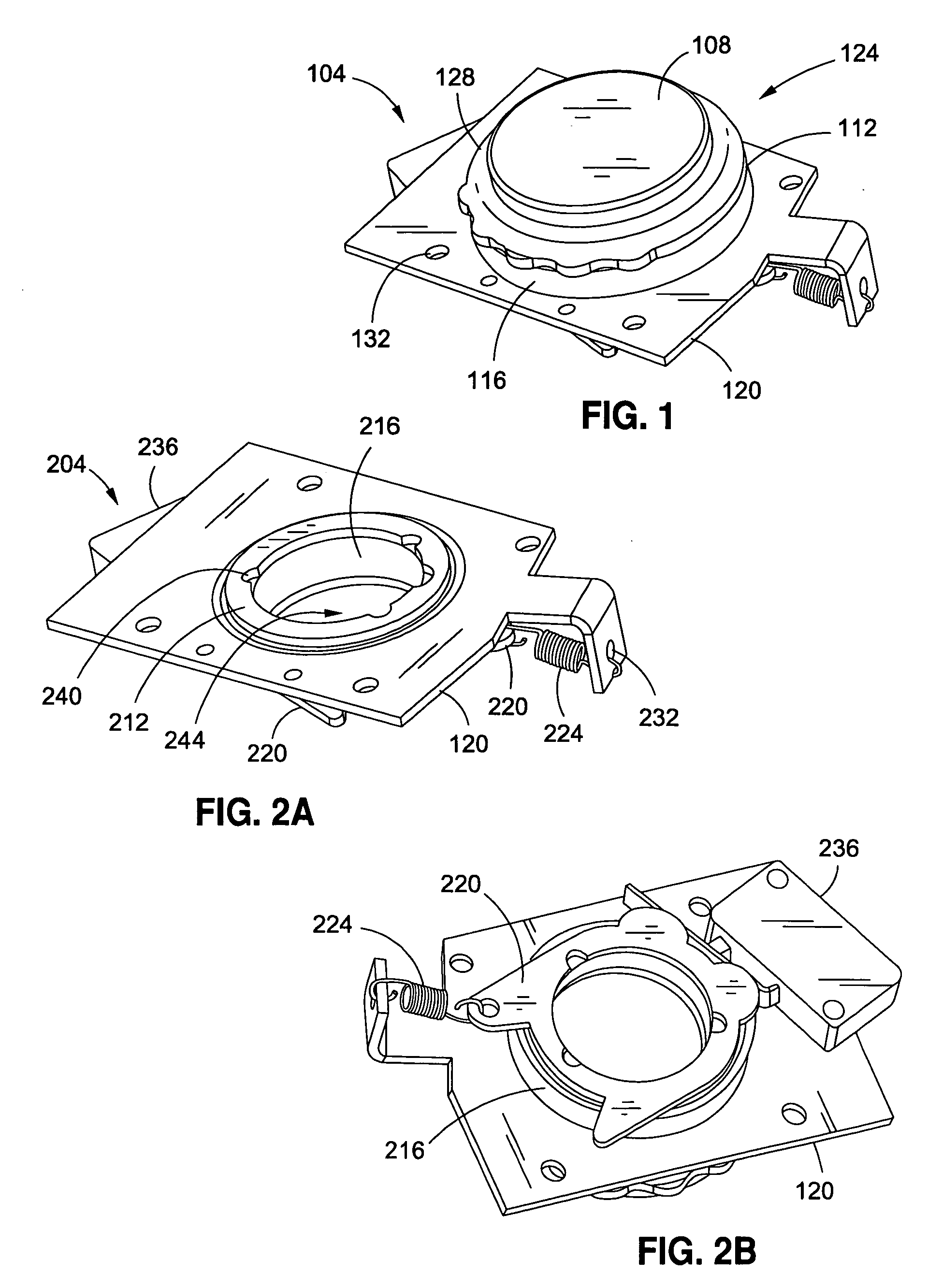 Dual action push-type button