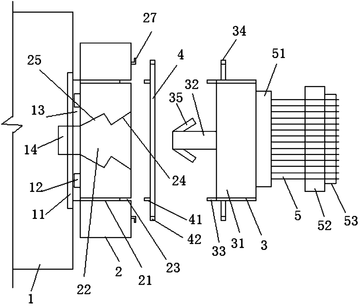 Power battery plug-in part sealing structure