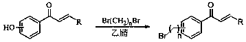 Chalcone derivatives containing 1,2,4-triazine and production method and application thereof