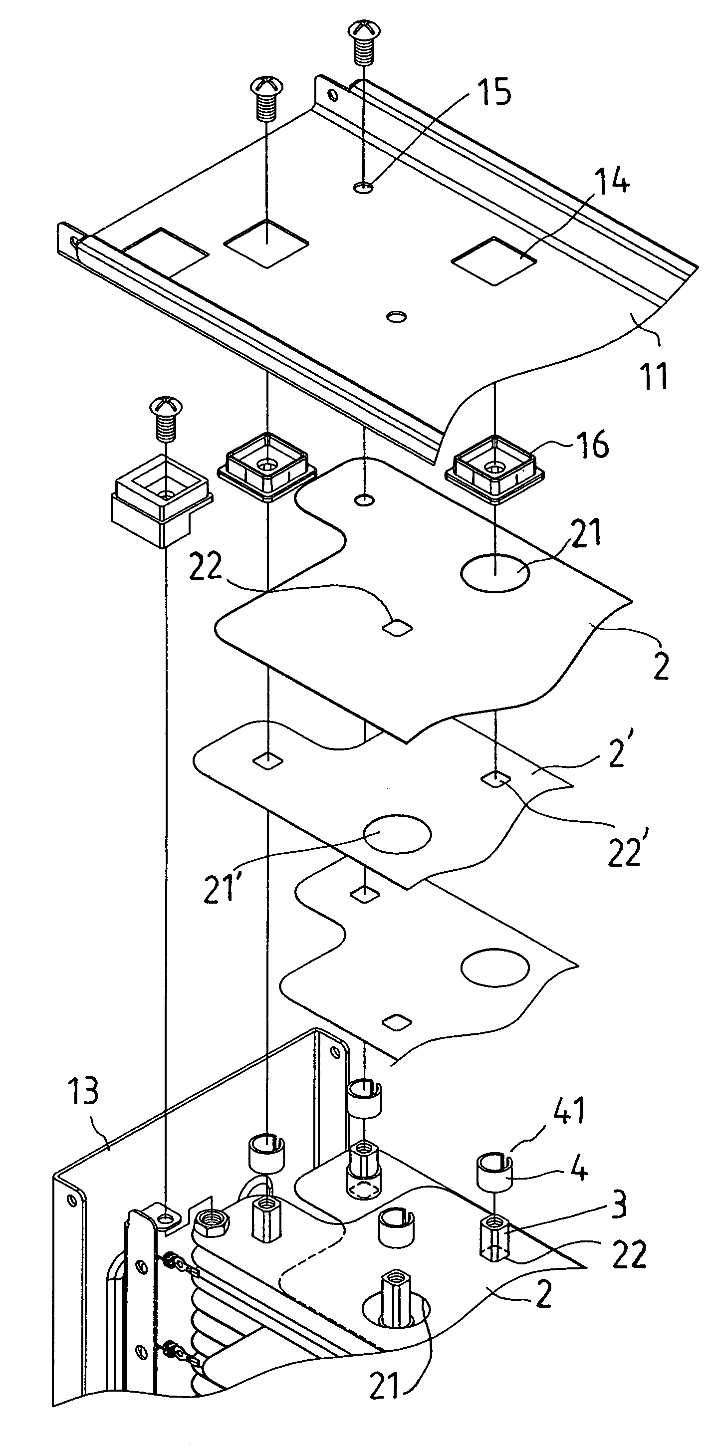 Structure of an electrostatic precipitator