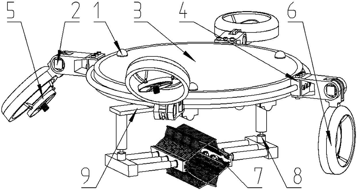 An electric patrol flying robot