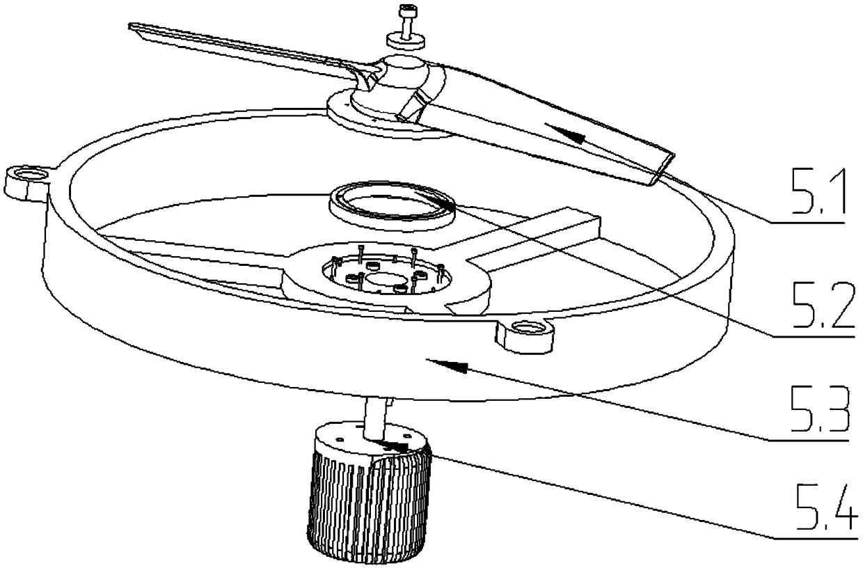 An electric patrol flying robot