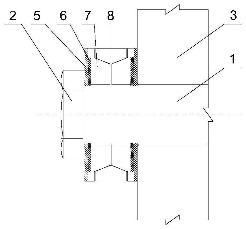 Self-resetting energy dissipation device for shield tunnel shock absorption