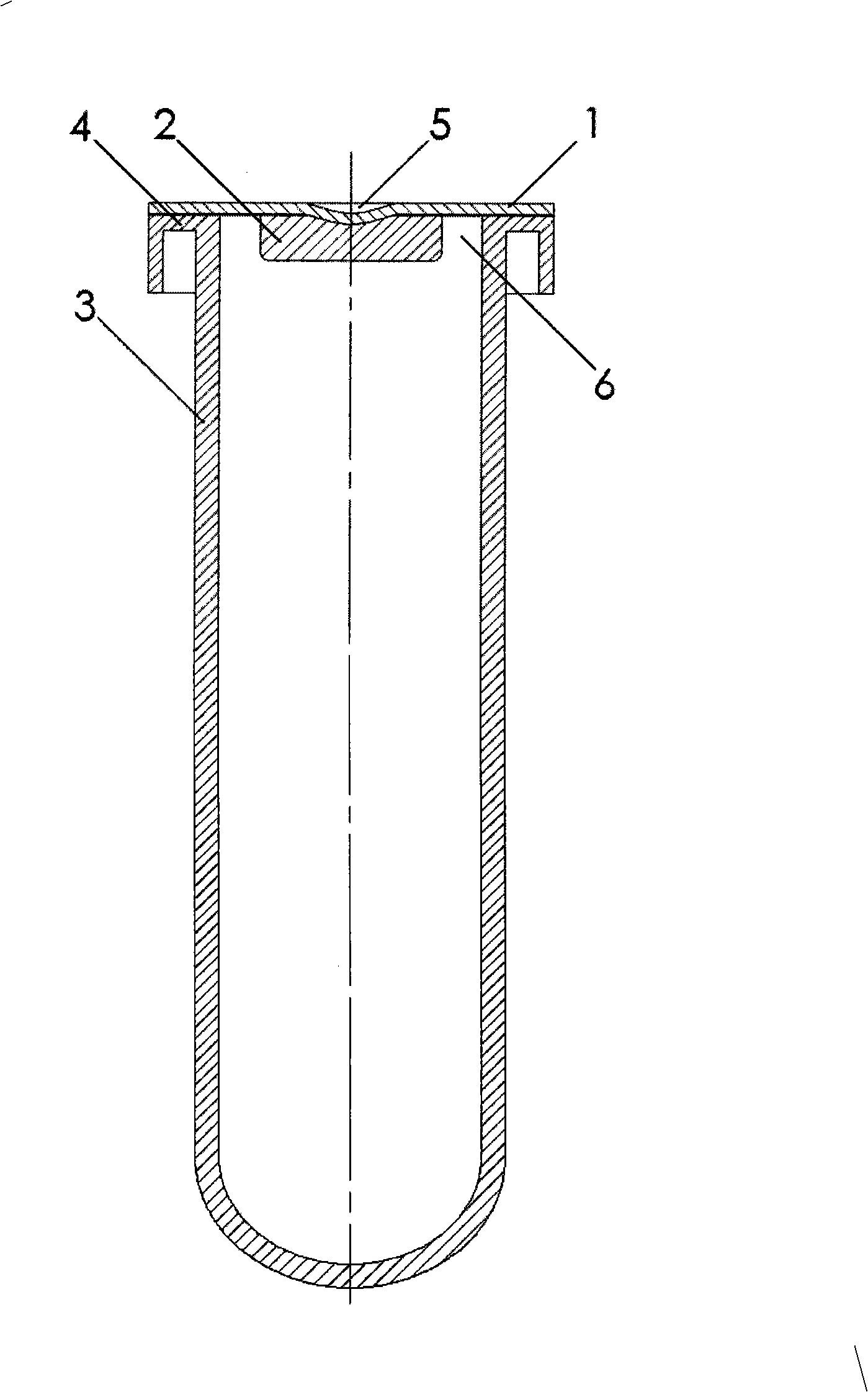 Inner sticky pad type film sealed vacuum hemostix