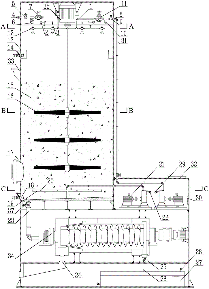 Iron-carbon micro-electrolysis device and use method thereof