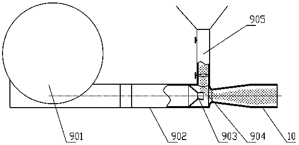 Aluminium scrap online furnace returning device and process