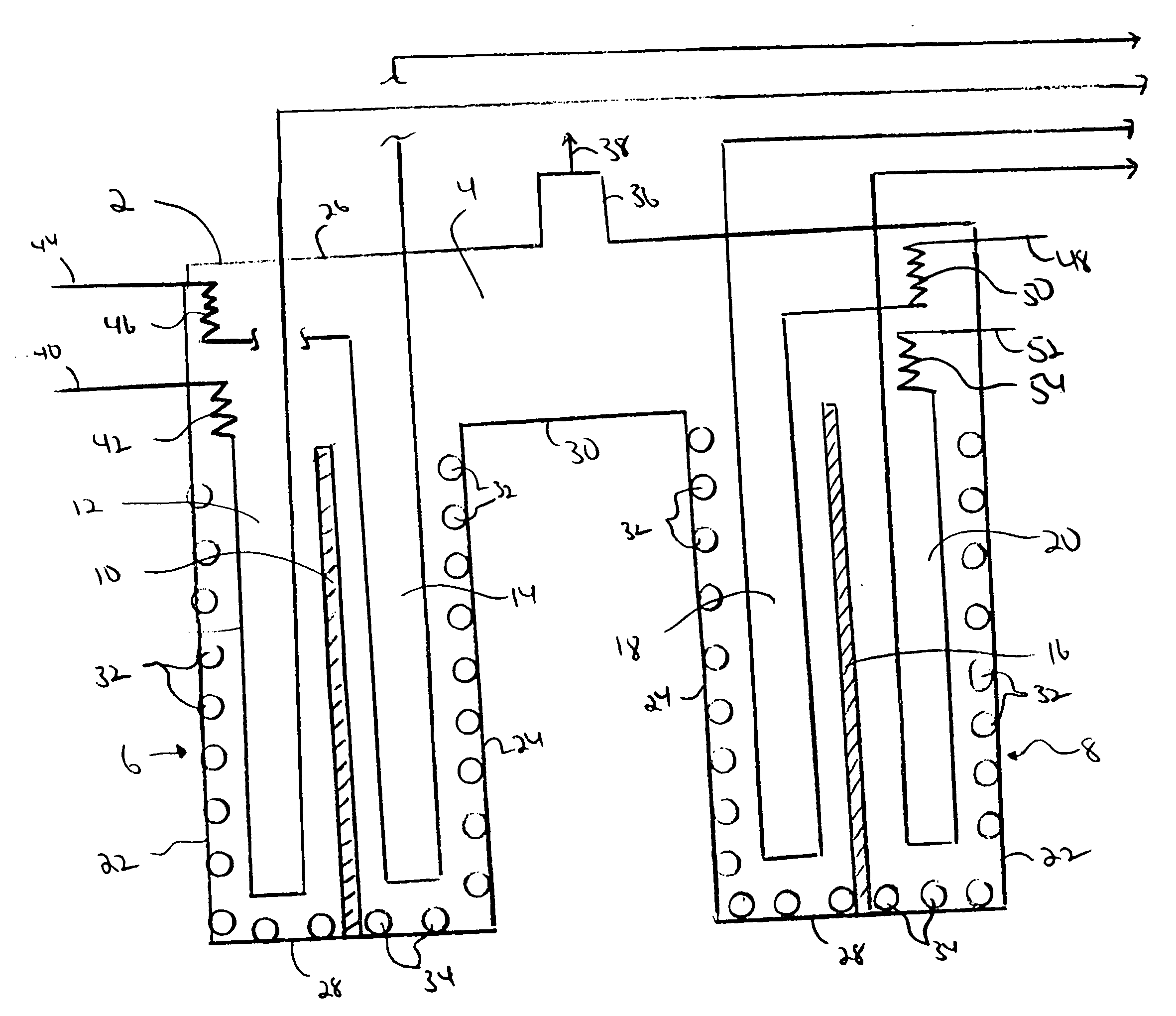 Multi zone cracking furnace