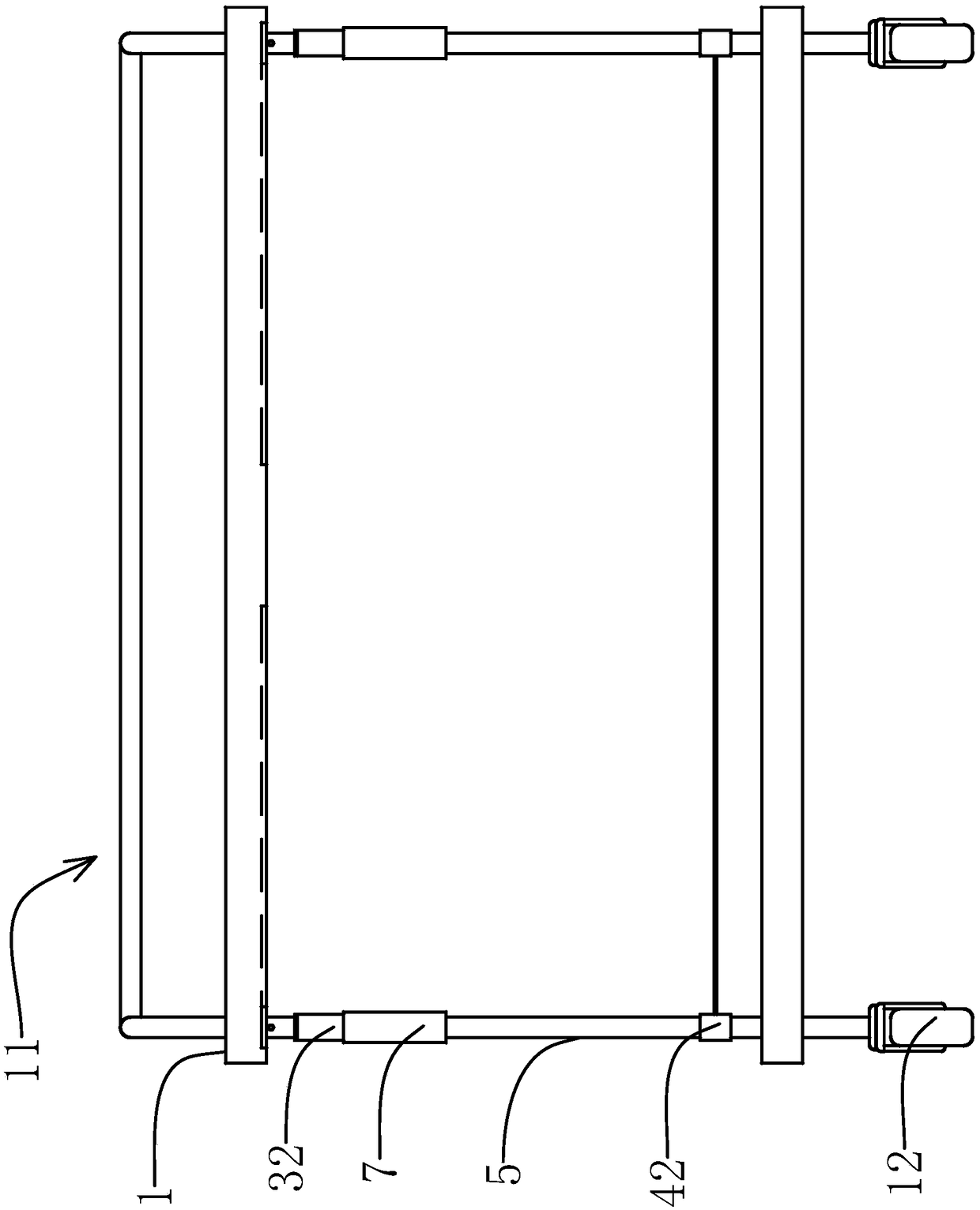 Adjustable work position operation vehicle structure and folding and unfolding method