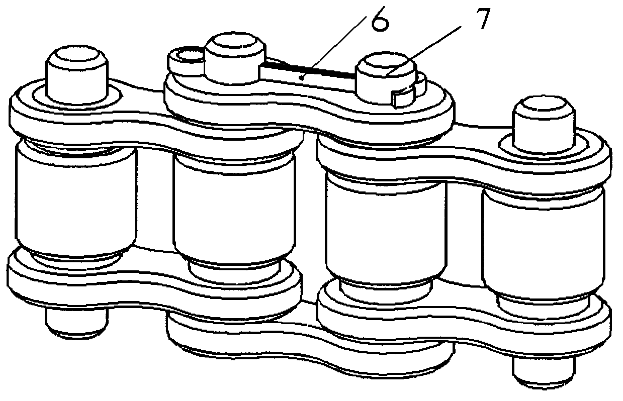 Bush roller chain model convenient to demount, mount and close