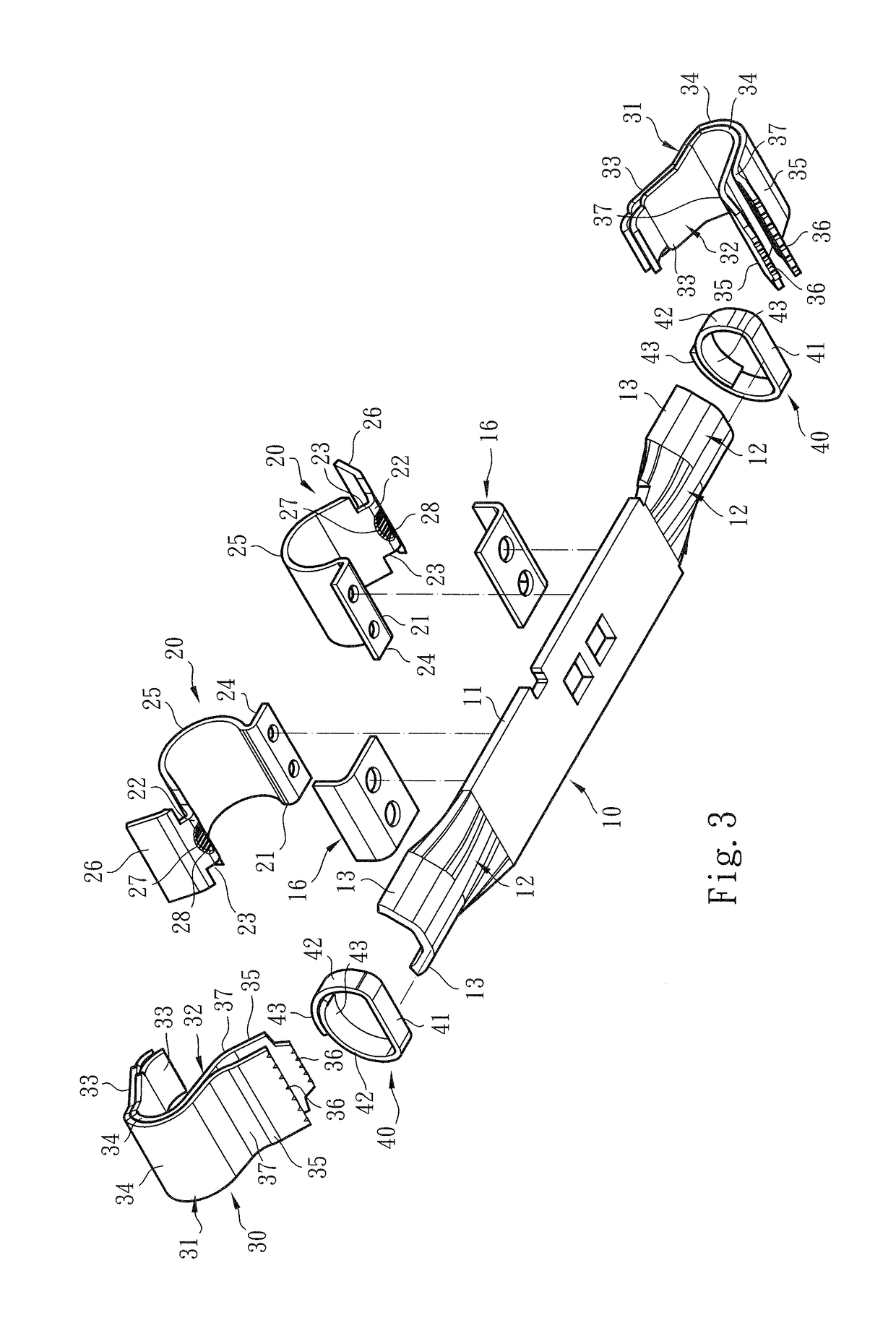 Conductive component structure for wire connection terminal