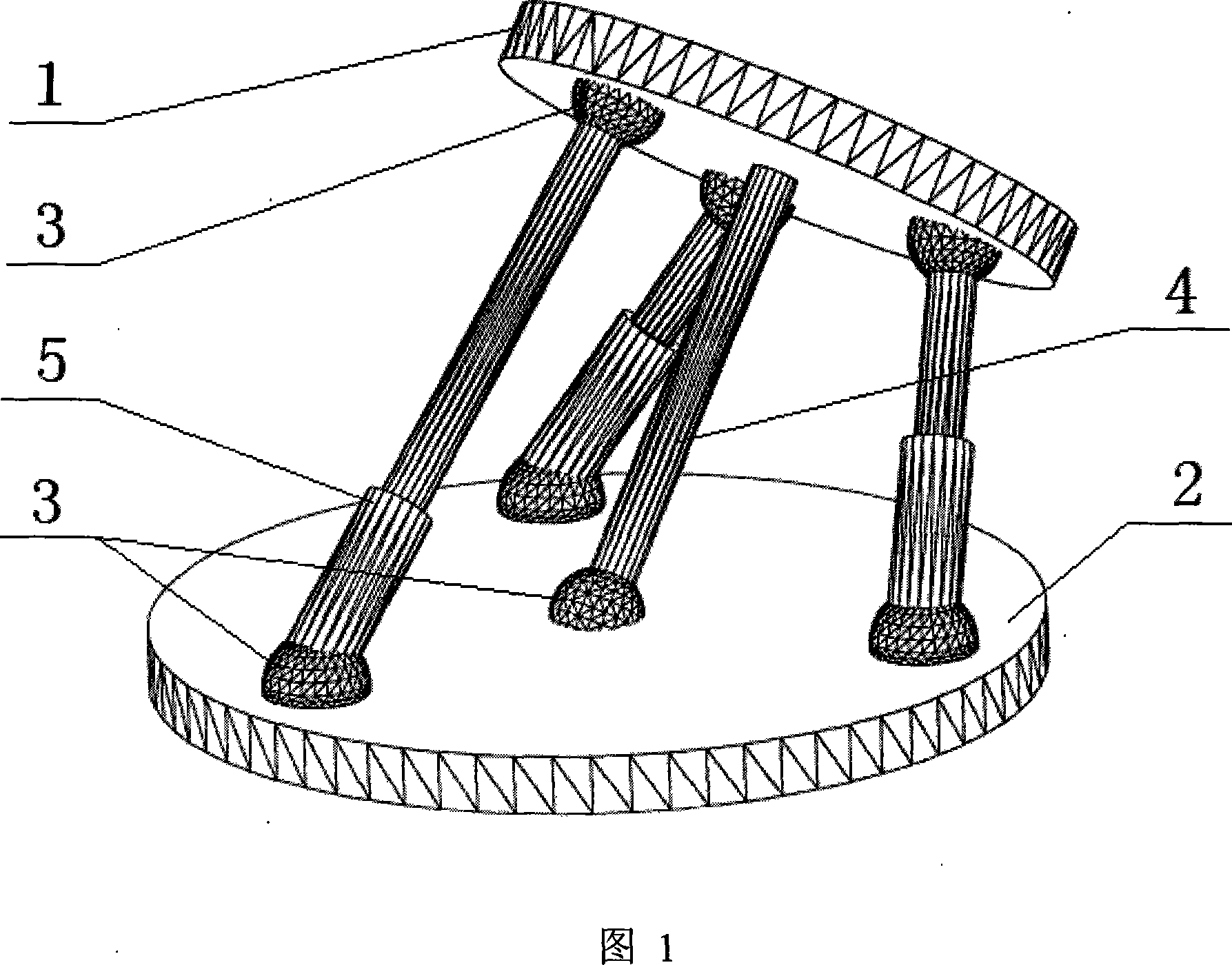 Parallel mechanism capable of realizing interconversion between 3D translation and 3D rotation