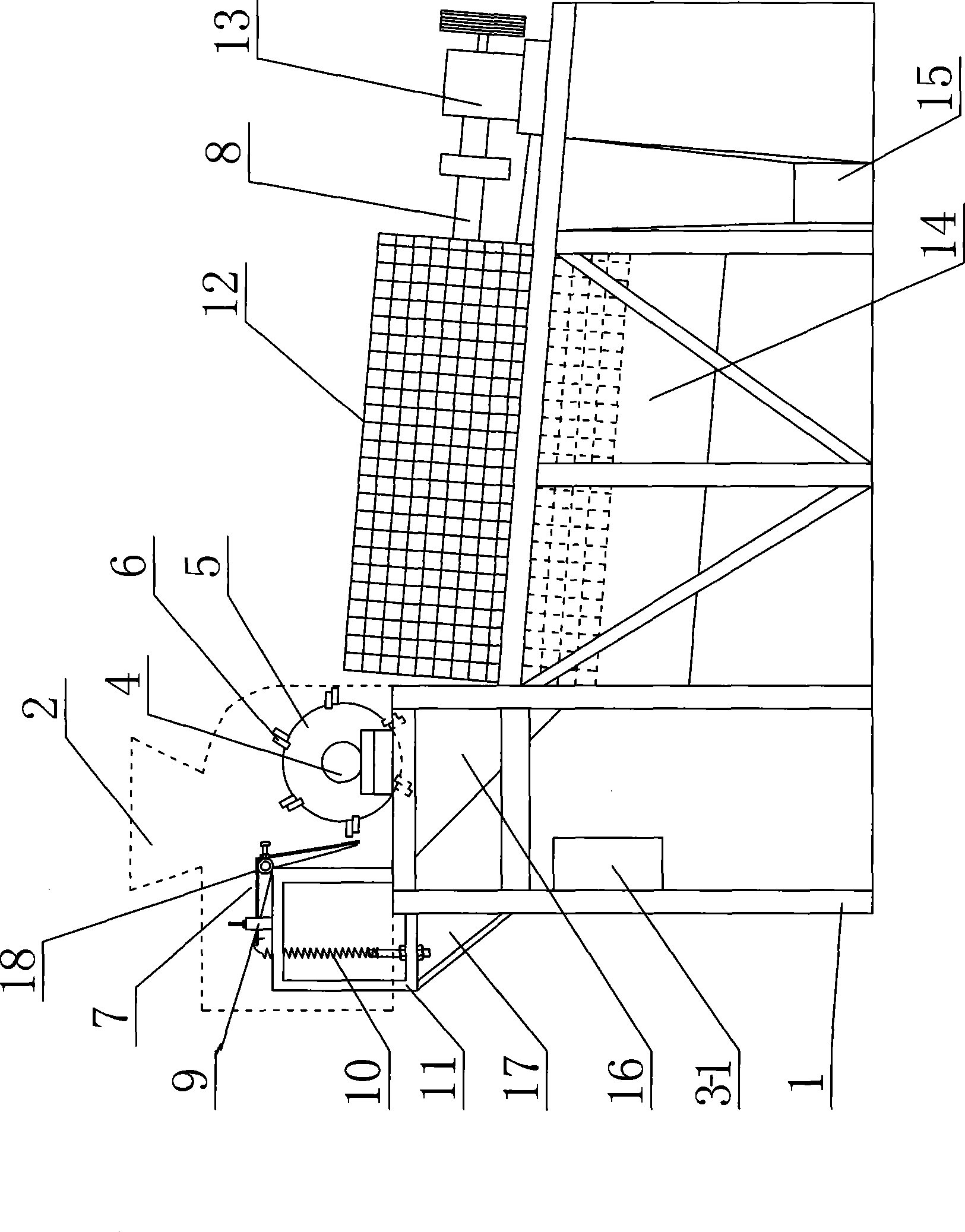 Roller screen type stone extractor for separating soil and stone