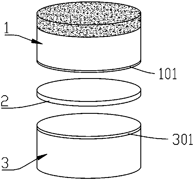 A connection method between pdc and cemented carbide