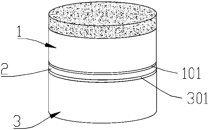 A connection method between pdc and cemented carbide