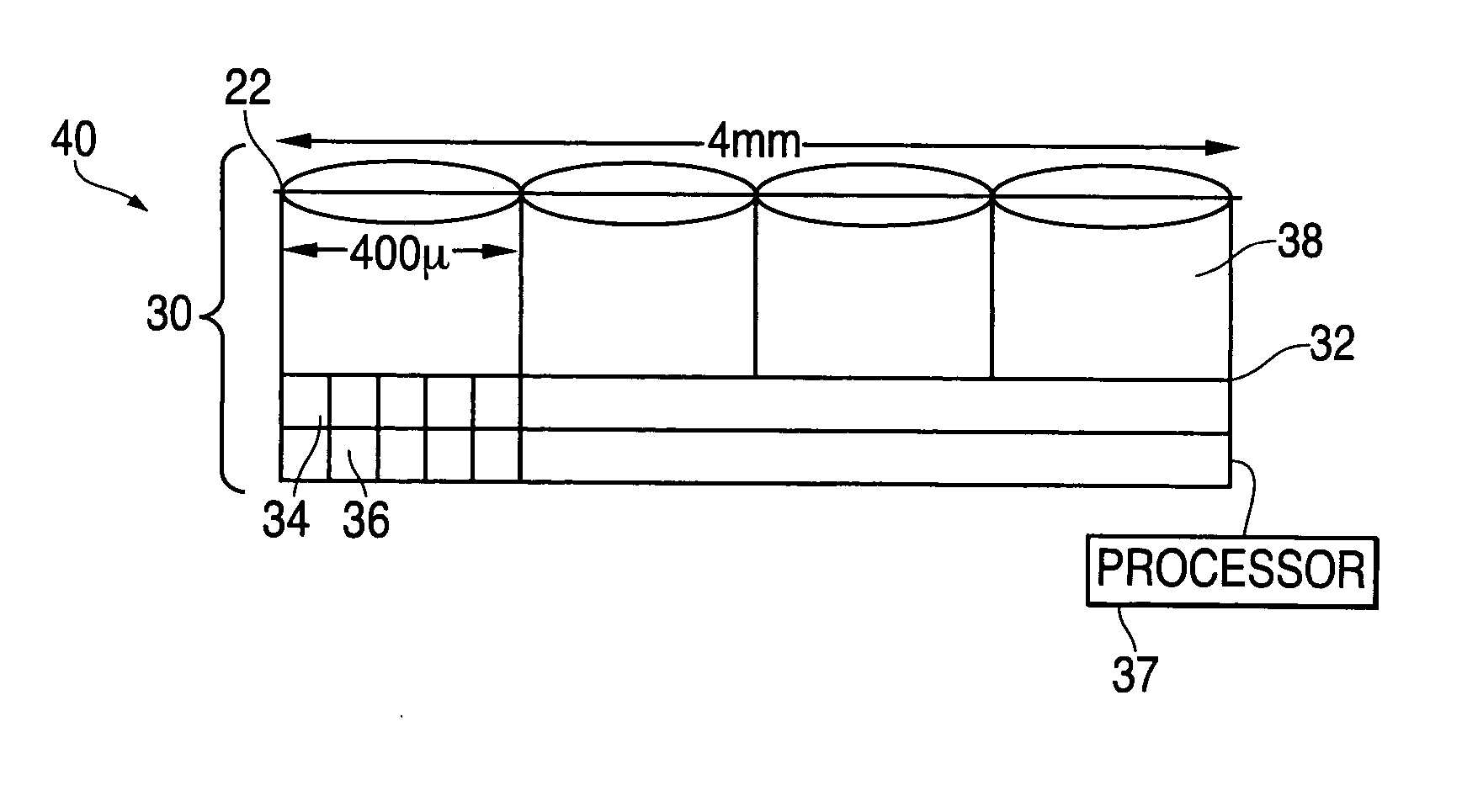 Thin camera having sub-pixel resolution