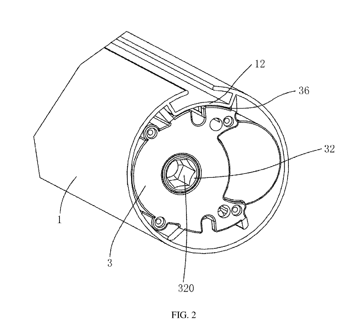 Built-in roller shade actuation device