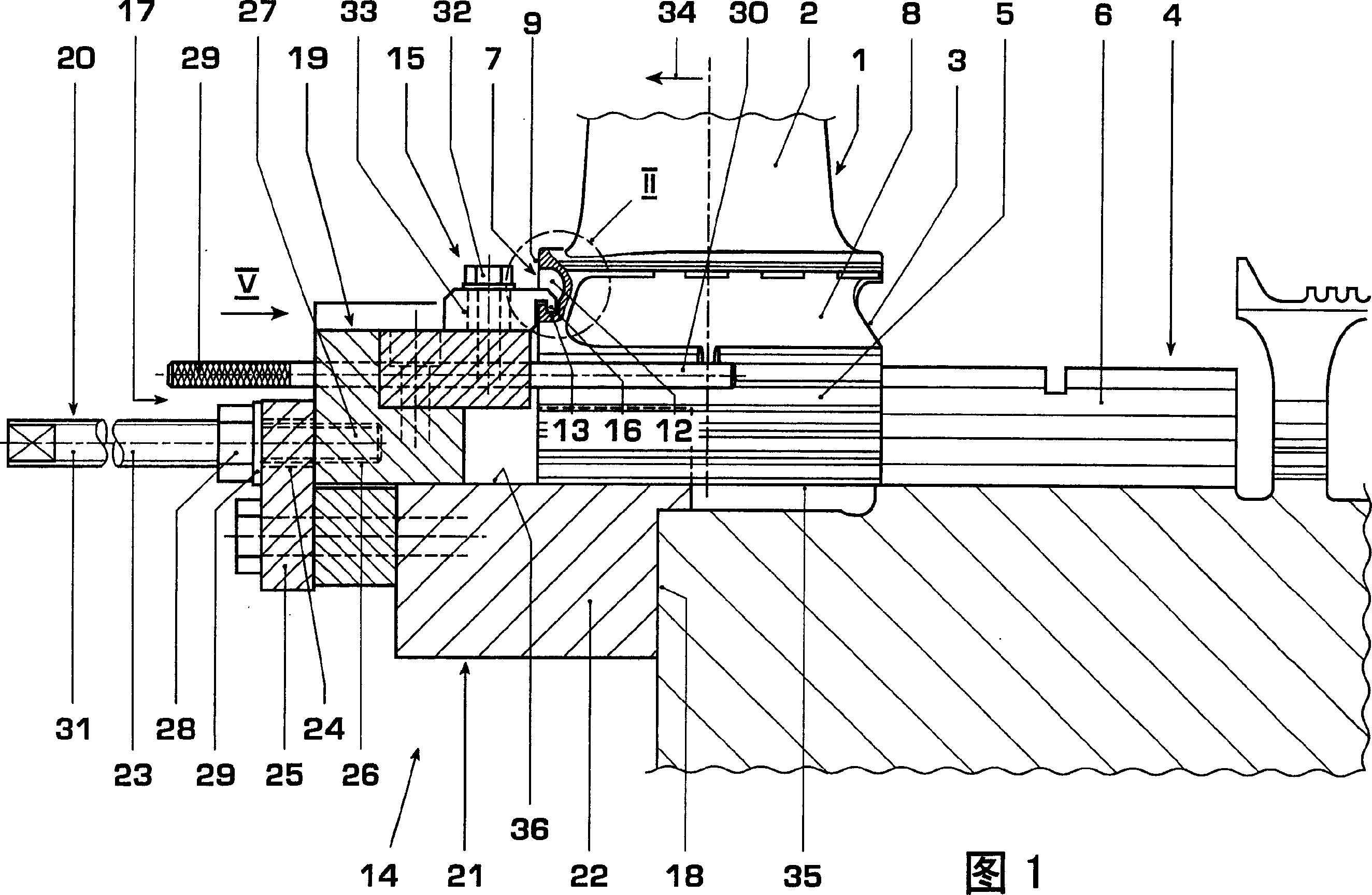 Turbine blade of turine and its puller