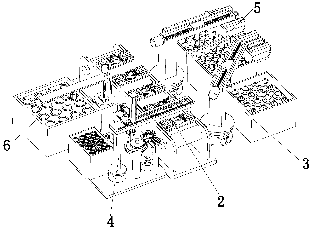 Automatic assembling production line for anaesthetic vaporizer cores