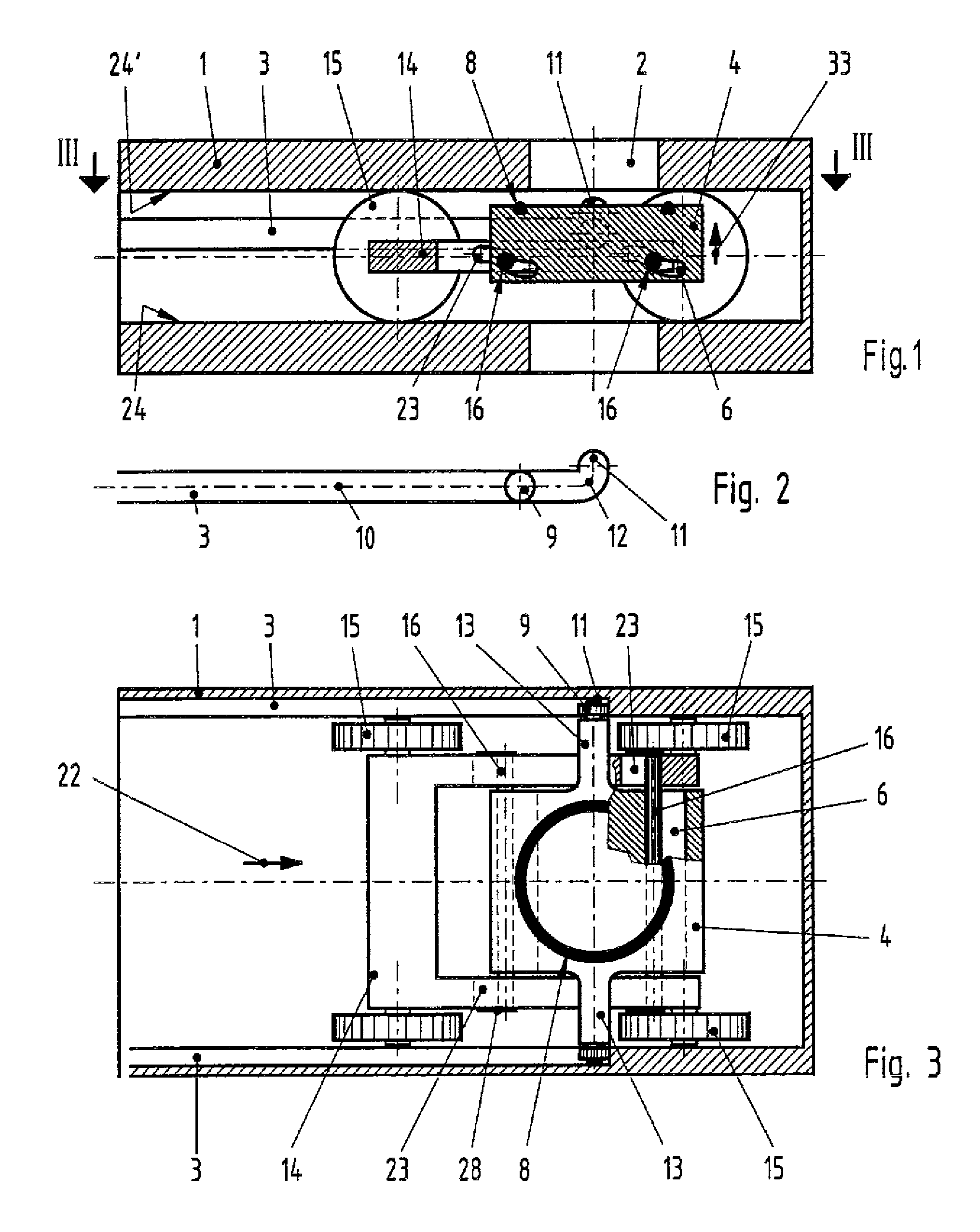 Valve mechanism for a vacuum valve