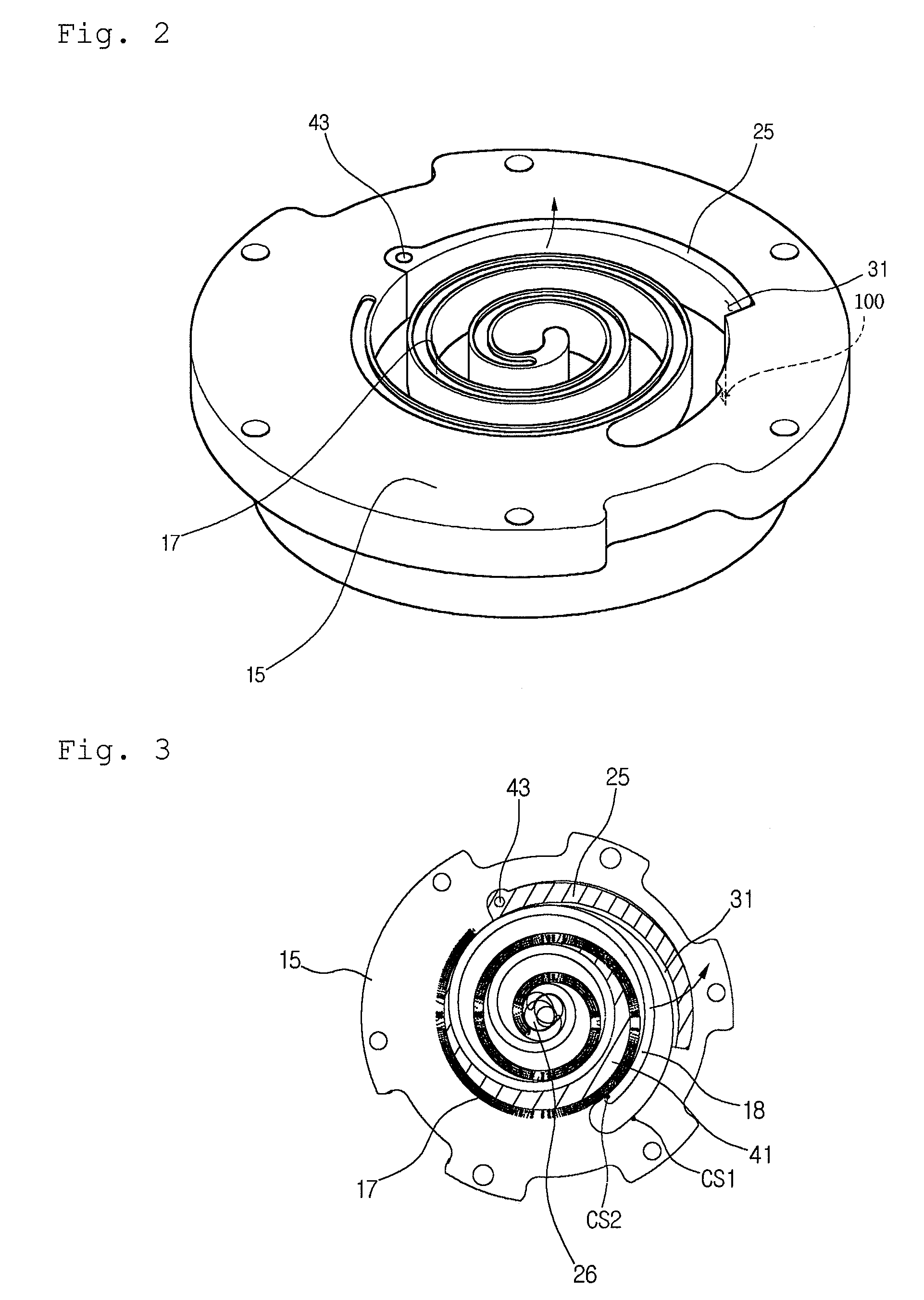 Variable capacity scroll compressor