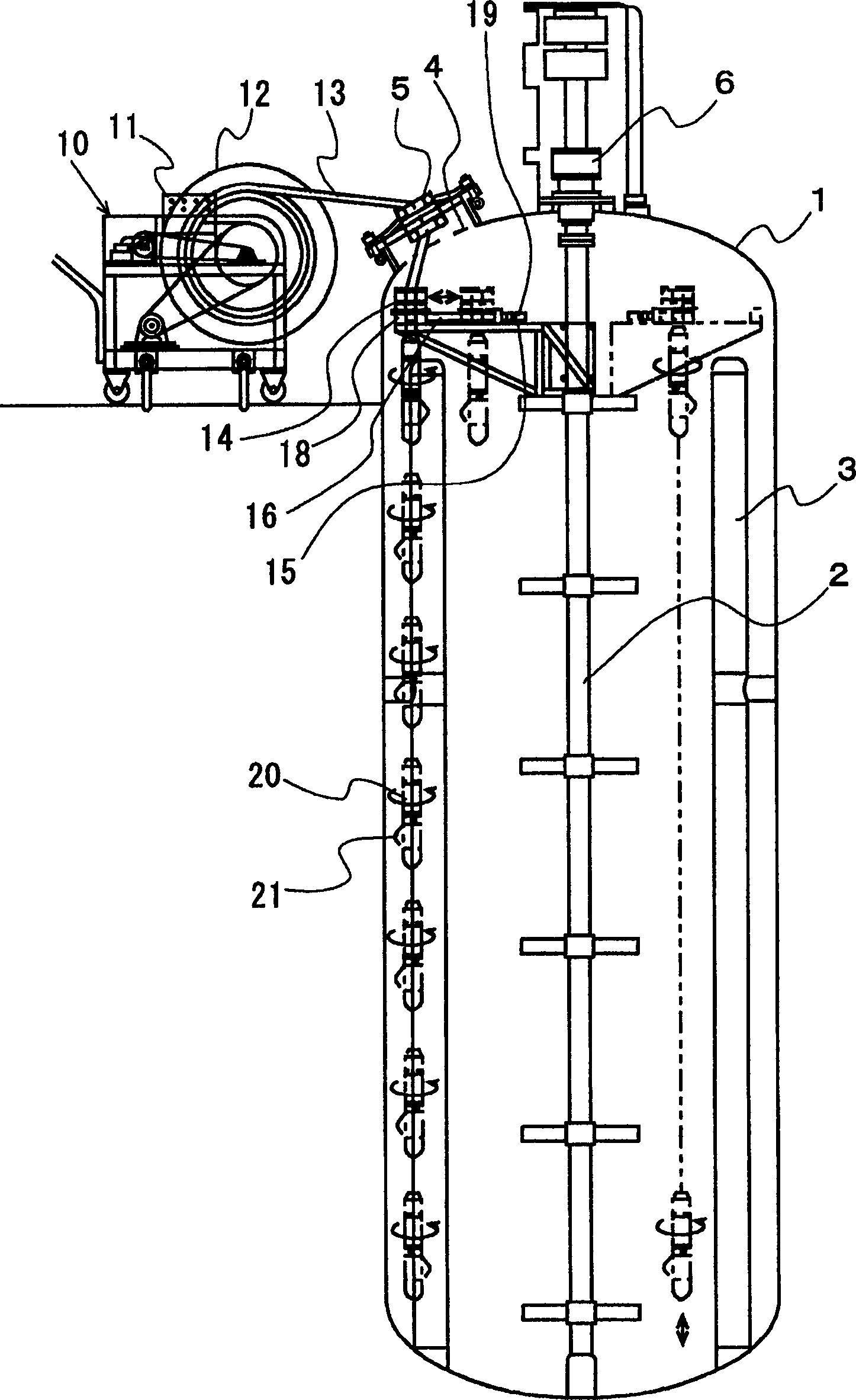 Device for automatically washing inner of pot