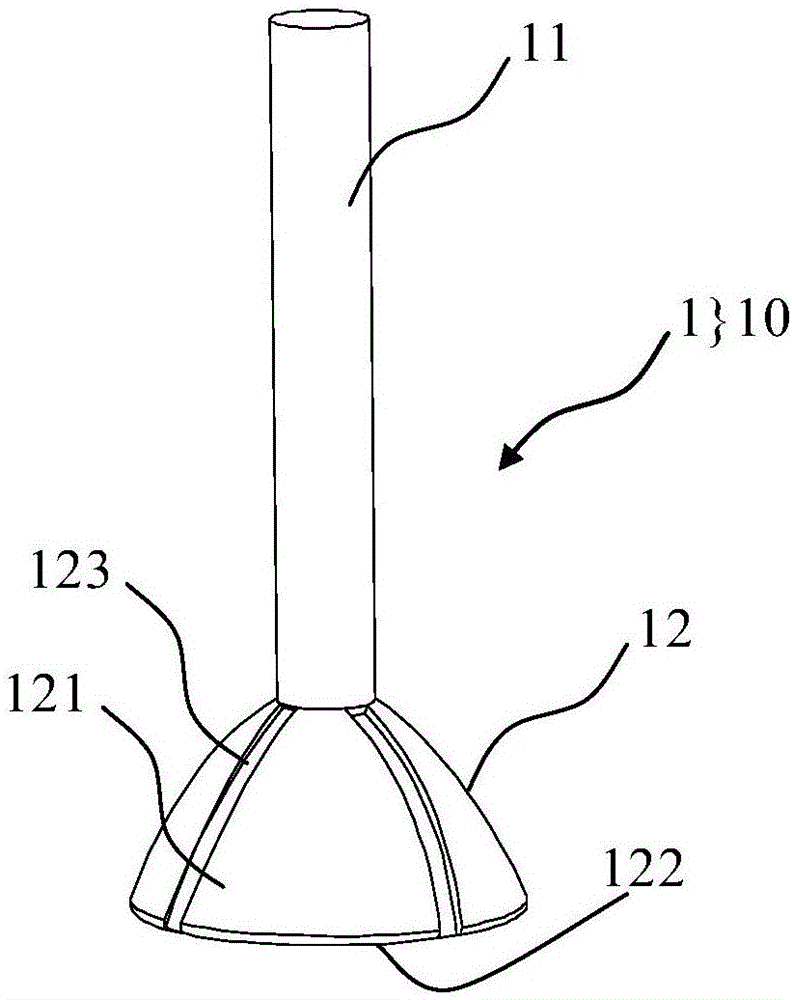 Glass tube molding mold, device and method