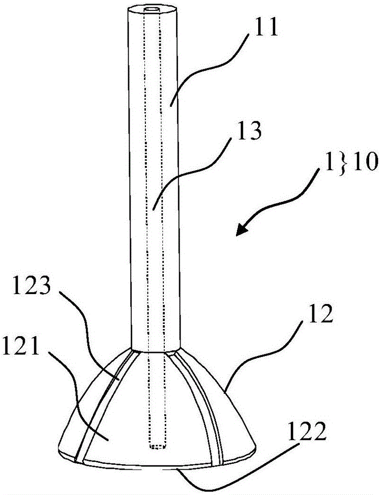 Glass tube molding mold, device and method