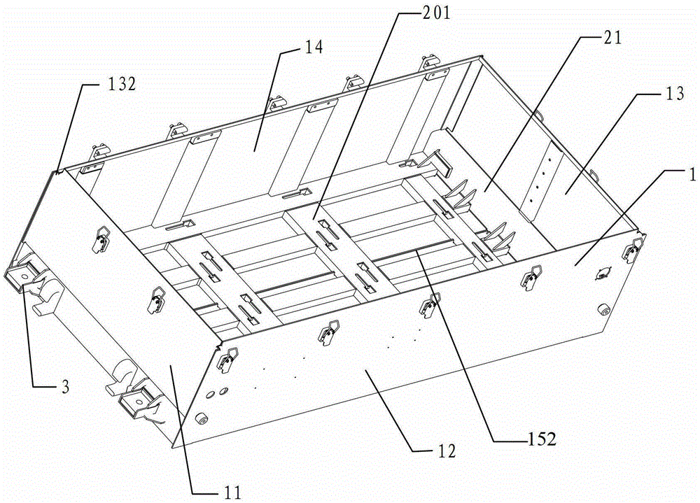 Light rail vehicle converter cabinet