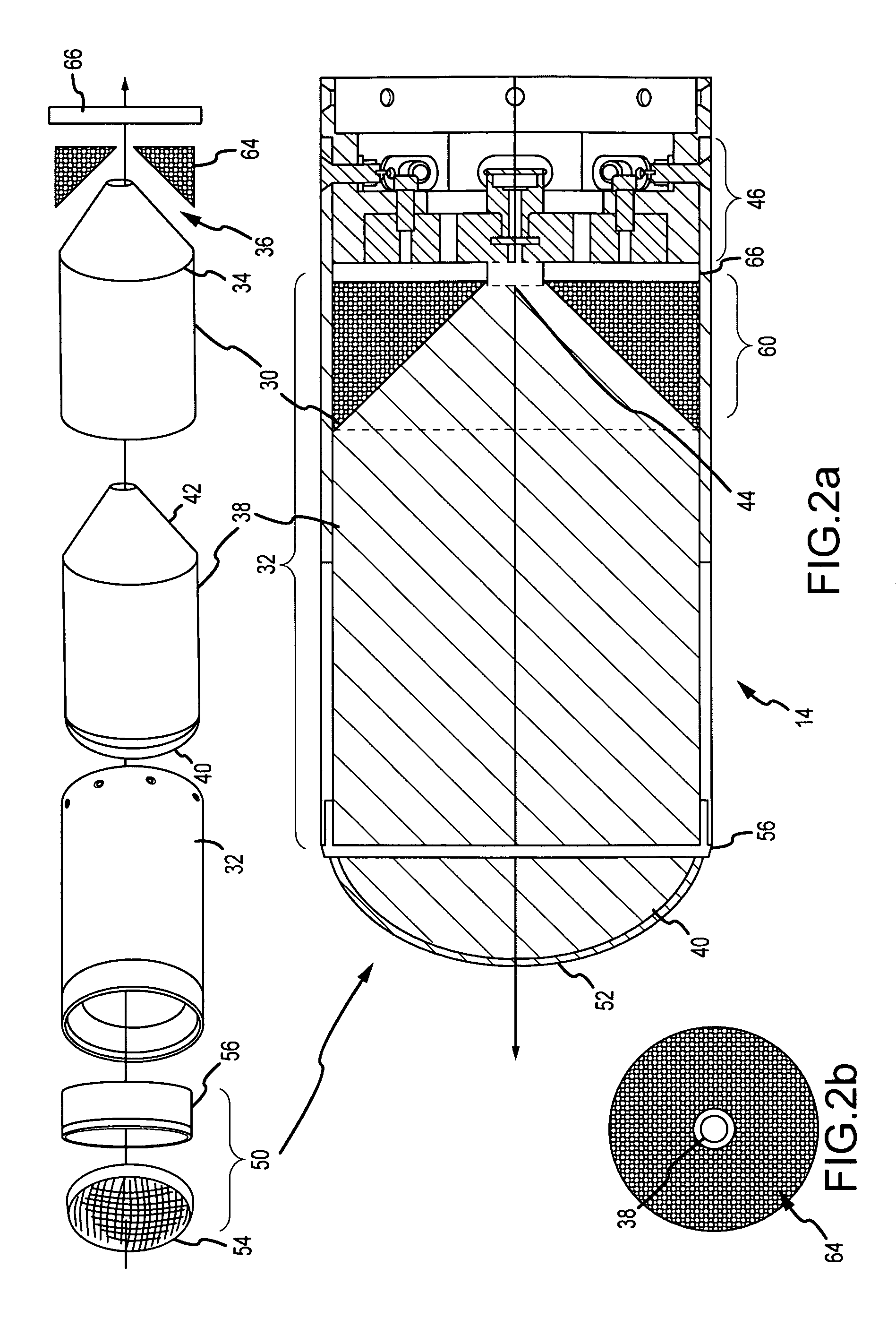 Dual-mass forward and side firing fragmentation warhead