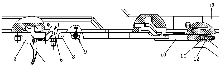 Support-free movable sniper rifle launching mechanism