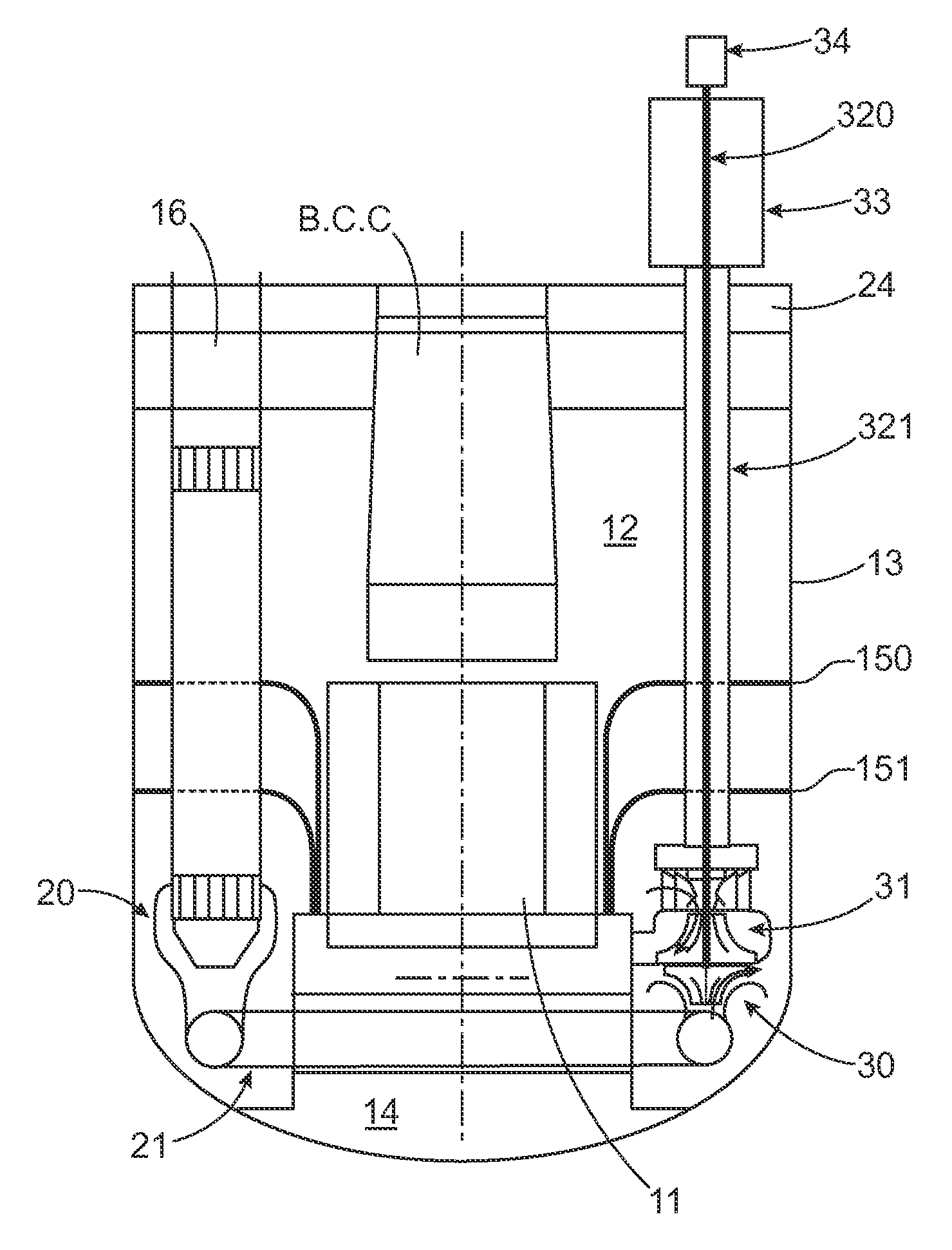 Integrated sodium-cooled fast nuclear reactor