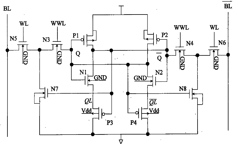 Storage unit circuit with adaptive leakage current cutoff mechanism