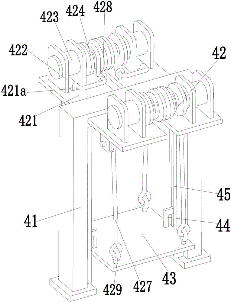 Automatic lifting-carrying device for building retaining wall